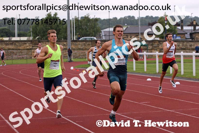Senior mens 400 metres, EAP International Combined Events, Hexham Northumberland. Photo: David T. Hewitson/Sports for All Pics